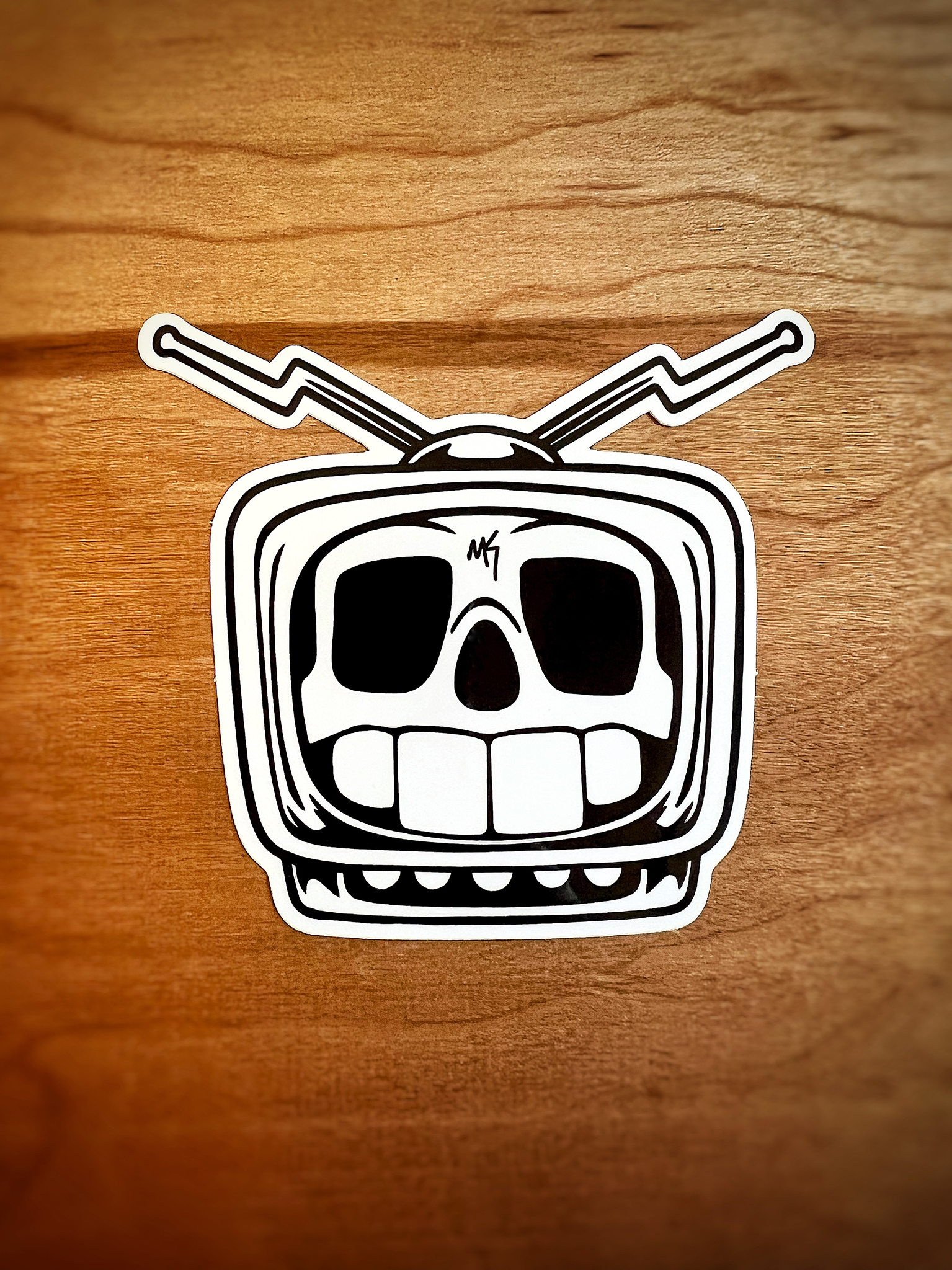 Merch - KnowBody TV Skull Logo Sticker